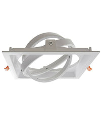 Portafaretto Incasso Ar111 Quadrato Supporto Per Faretti Illuminazione P-ar111-1  Bianco       