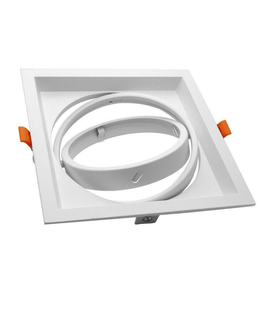 Portafaretto Incasso Ar111 Quadrato Supporto Per Faretti Illuminazione P-ar111-1         