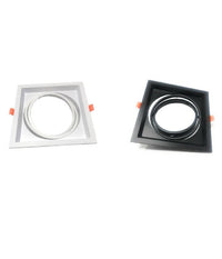 Portafaretto Incasso Ar111 Quadrato Supporto Per Faretti Illuminazione P-ar111-1         