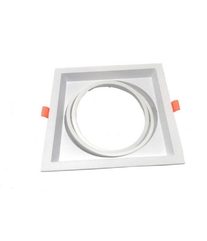 Portafaretto Incasso Ar111 Quadrato Supporto Per Faretti Illuminazione P-ar111-1         