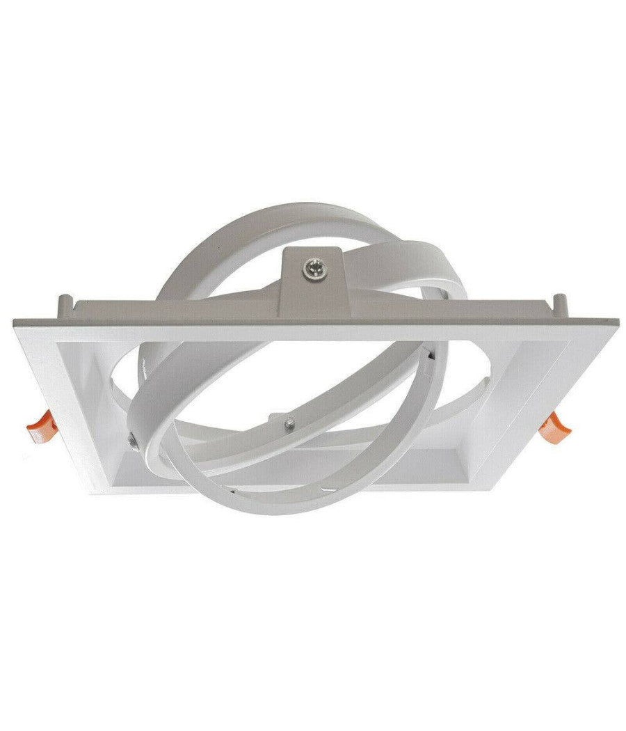 Portafaretto Incasso Ar111 Quadrato Supporto Per Faretti Illuminazione P-ar111-1         