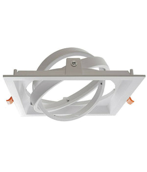 Portafaretto Incasso Ar111 Quadrato Supporto Per Faretti Illuminazione P-ar111-1         
