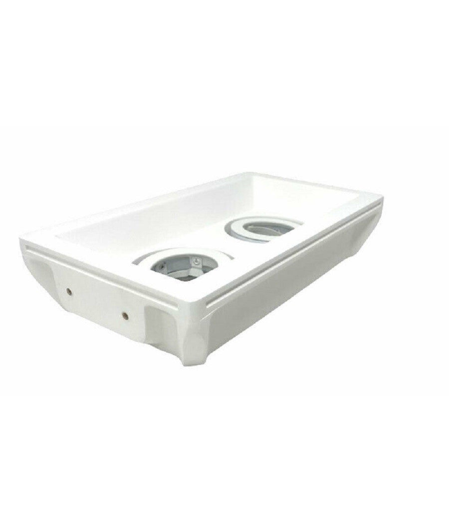 Portafaretto Incasso Gesso Doppio Orientabile A Scomparsa Portalampada Gu10 Gs21         