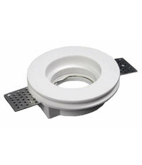 Portafaretto Incasso Gesso Scomparsa Tondo Foro 105mm Supporto Faretti Gu10 Gs04         