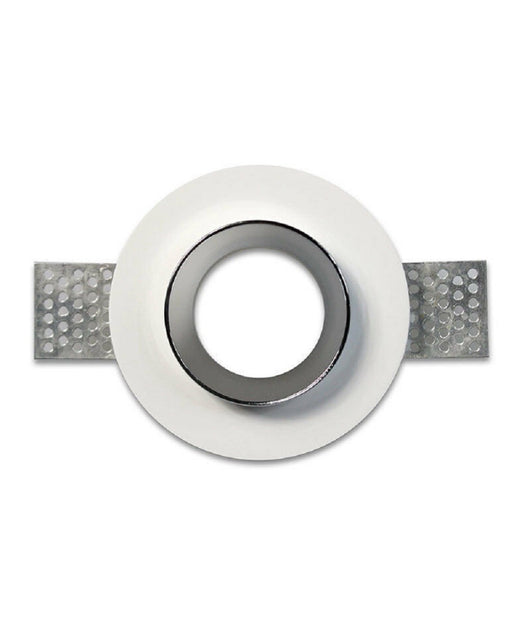 Portafaretto Incasso Gesso Verniciabile Tondo 100mm Scomparsa Faretto Gu10 Gs-09         