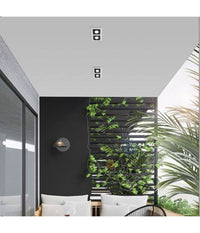 Portafaretto Incasso Orientabile Doppio Per Due Faretti Per Controsoffitta P24         