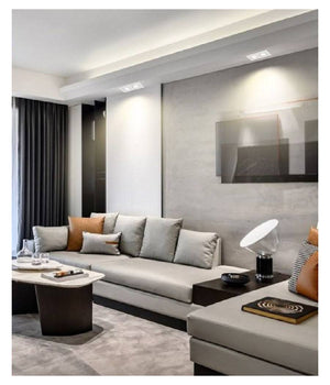 Portafaretto Incasso Orientabile Doppio Per Due Faretti Per Controsoffitta P24  Bianco       