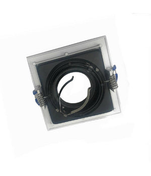 Portafaretto Incasso Quadrato Acciaio P23 Orientabile Supporto Faretto Porta Faretti         