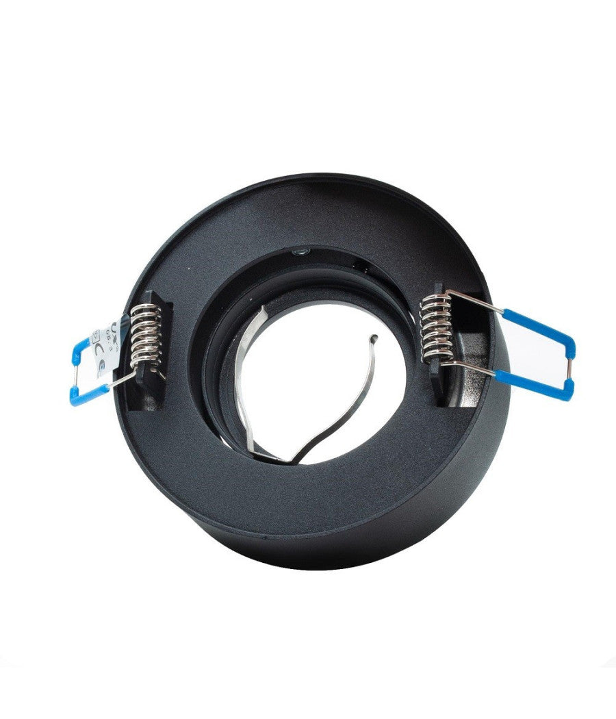 Portafaretto Orientabile Tondo Incasso Esterno 85mm Luce Lampade Led Gu10 Gu5.3         