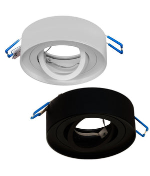 Portafaretto Orientabile Tondo Incasso Esterno 85mm Luce Lampade Led Gu10 Gu5.3         