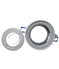 Portafaretto Orientabile Tondo Incasso Esterno 85mm Luce Lampade Led Gu10 Gu5.3         