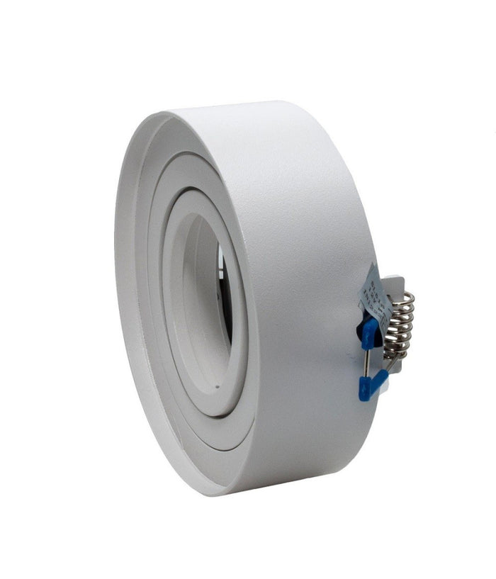 Portafaretto Orientabile Tondo Incasso Esterno 85mm Luce Lampade Led Gu10 Gu5.3         