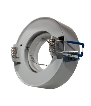 Portafaretto Orientabile Tondo Incasso Esterno 85mm Luce Lampade Led Gu10 Gu5.3  Bianco       