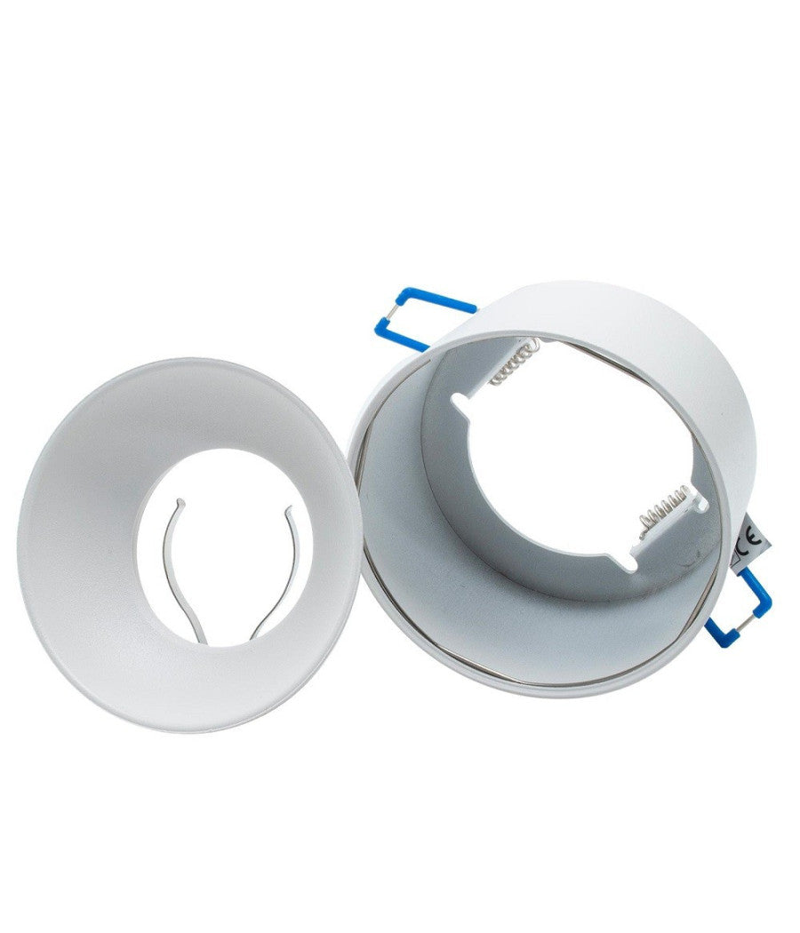 Portafaretto Tondo Incasso 70mm Luce Soffitto Cartongesso Lampade Led Gu10 Gu5.3         