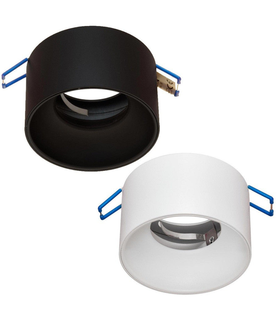 Portafaretto Tondo Incasso 70mm Luce Soffitto Cartongesso Lampade Led Gu10 Gu5.3         