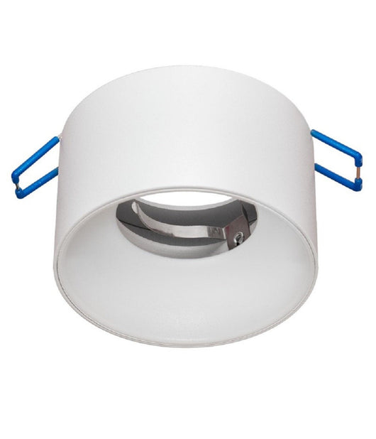 Portafaretto Tondo Incasso 70mm Luce Soffitto Cartongesso Lampade Led Gu10 Gu5.3  Bianco       