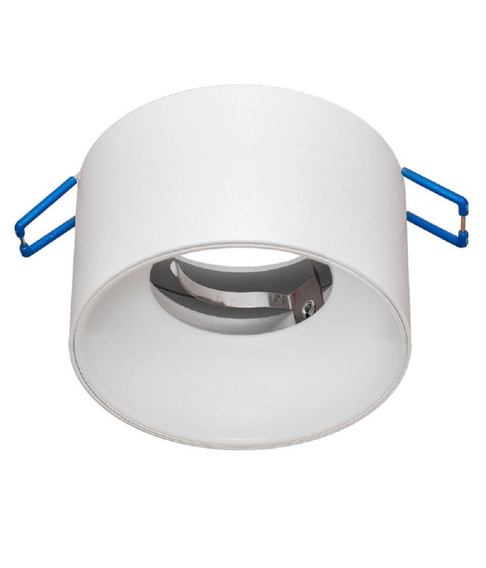 Portafaretto Tondo Incasso 70mm Luce Soffitto Cartongesso Lampade Led Gu10 Gu5.3  Bianco       