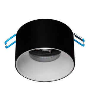 Portafaretto Tondo Nero Bianco Incasso 70mm Luce Soffitto Lampade Led Gu10 Gu5.3         