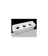 Portafaretto Triplo Orientabile Da Soffitto Bianco Per Faretto Gu10 Gu5.3 P34-b3         