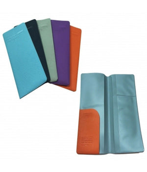 Portafoglio Da Viaggio Multifunzione Porta Documenti Carta Identita' Credito Pvc         