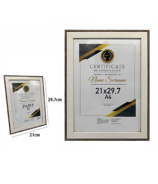 Portafoto Cornice Per Foto Certificati Quadri Tele A4 21 X 29.7 Cm Modello 70781         