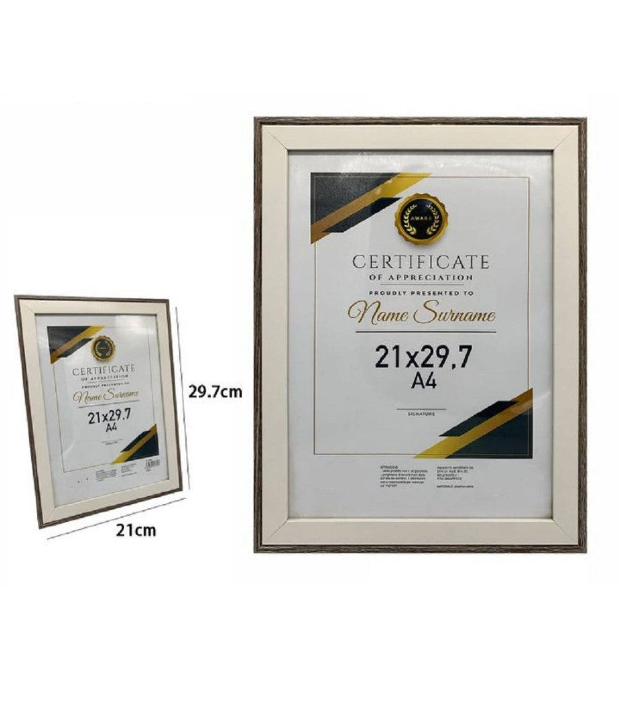 Portafoto Cornice Per Foto Certificati Quadri Tele A4 21 X 29.7 Cm Modello 70781         