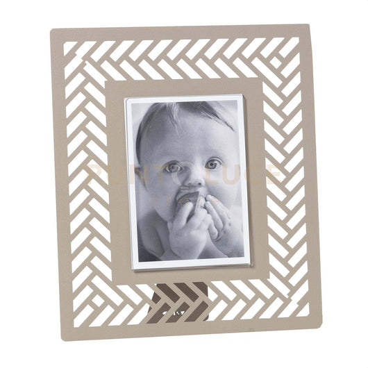 portafoto di design millenintrecci grande Sabbia in Ferro e polimetilmetacrilato 26,7x31Hcm(12x17cmformatofoto)