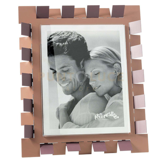 portafoto di design vertigo maxi Mocha mousse ,viola ametista in Ferro e polimetilmetacrilato 29,4x34,5hcm(20x25formatofoto)