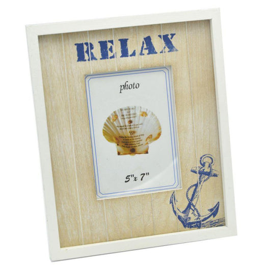 Portafoto mare da tavolo beige rettangolare cm 25x2,5h30,5