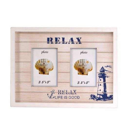 Portafoto mare muro beige multiplo 2p cm 32x2h23,5