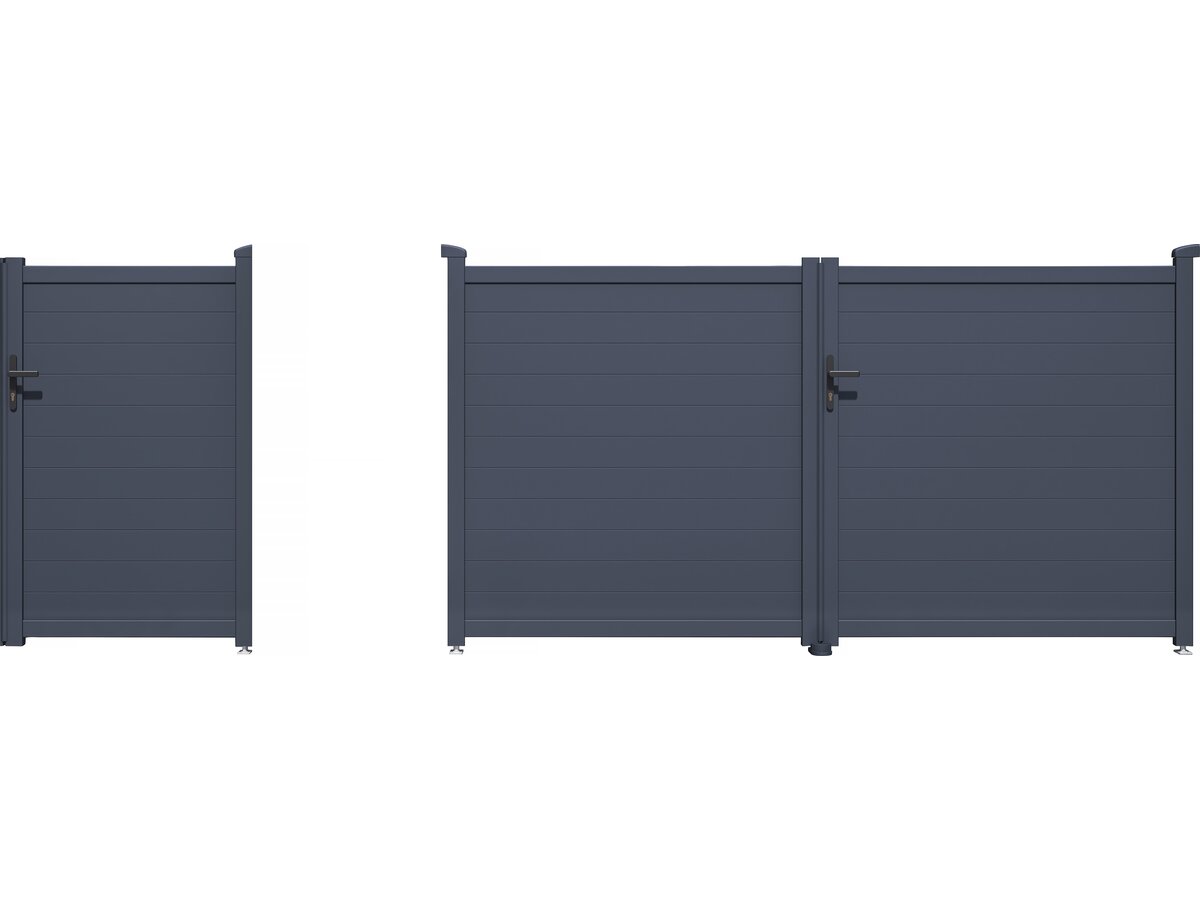 Pacchetto cancello + wicket "Marc" – Grigio