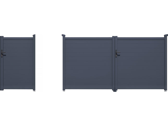 Pacchetto cancello + wicket "Marc" – Grigio