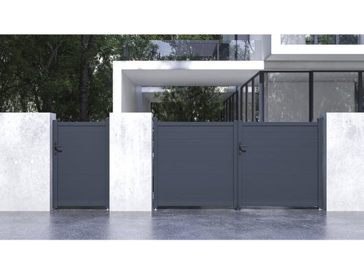 Pacchetto cancello + wicket "Marc" – Grigio