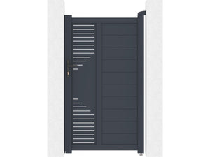 Cancello a battente in alluminio "Jean" - 100 x 173 cm - Antracite