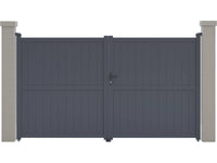 Cancello in alluminio "Maurice" - 299,5 x 155,9 cm - Grigio