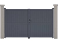 Cancello in alluminio "Maurice" - 299,5 x 180,9 cm - Grigio