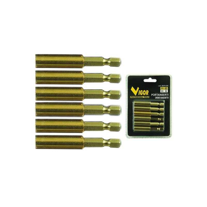 Portainserti Vigor Magnetici Crv Set 6 Pezzi Mm. 60