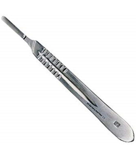 Portalama 565 Numero 4 Manico In Acciaio Per Bisturi Lama Lame Intercambiabile         