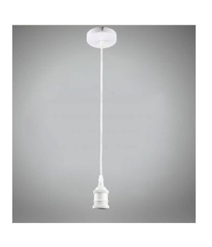 Portalampada A Sospensione Cavo In Corda 2 Mt Per Lampadine E27 Bianco E27-2m-b         