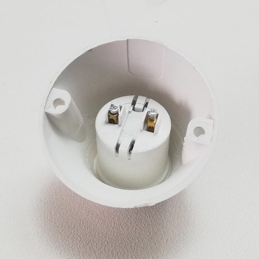 Portalampada curvo da muro attacco e27