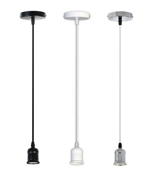 Portalampada E27 A Sospensione Lampadario Pendente Porta Lampada 1,2 Metri E27-a         
