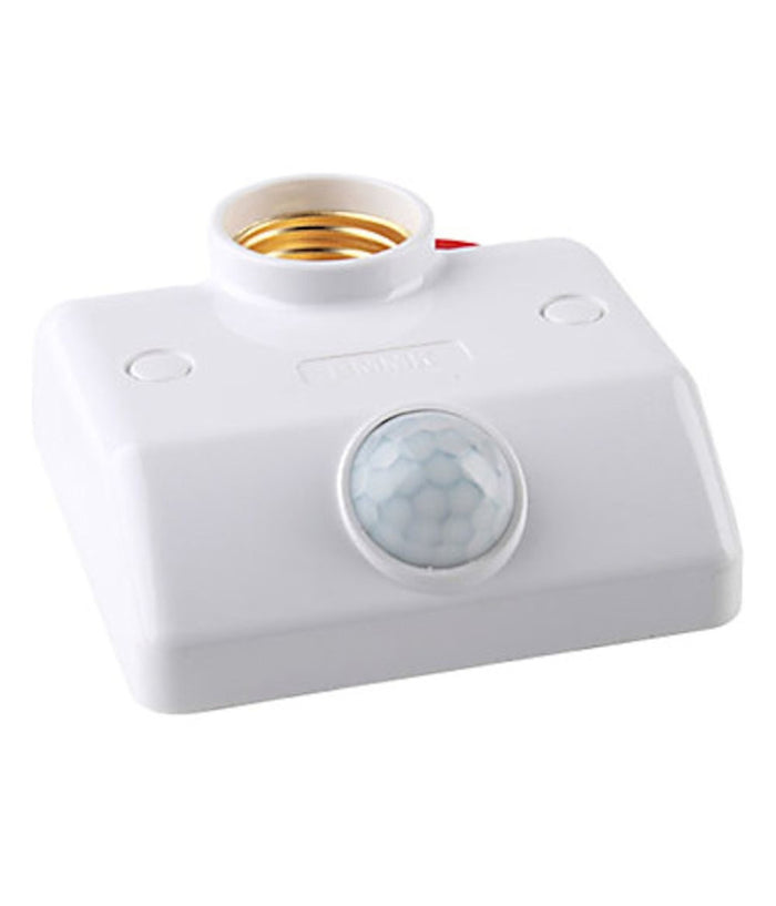 Portalampada E27 Porta Lampada Con Sensore Movimento Pir Infrarossi Portalampade         