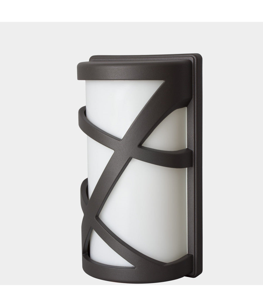 Portalampada Esterno Alluminio Vetro Nero Vt7064 E27 Ip54 Illuminazione         