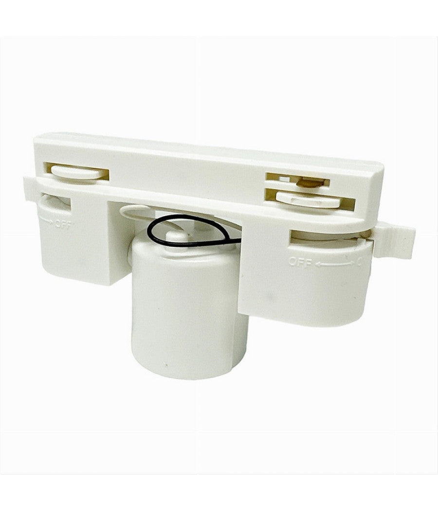 Portalampada Per Binario Monofase Connettore Lampadine E27 Adattatore Pista-e27         