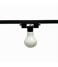 Portalampada Per Binario Monofase Connettore Lampadine E27 Adattatore Pista-e27  Nero       