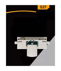 Portalampada Per Binario Monofase Connettore Lampadine E27 Adattatore Pista-e27         