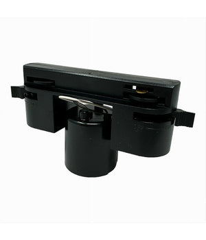 Portalampada Per Binario Monofase Connettore Lampadine E27 Adattatore Pista-e27  Nero       