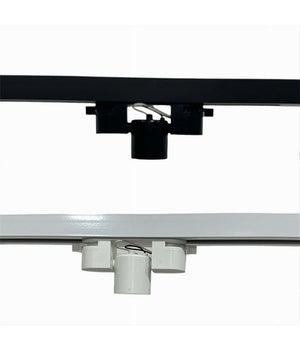 Portalampada Per Binario Monofase Connettore Lampadine E27 Adattatore Pista-e27         