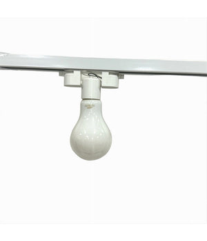 Portalampada Per Binario Monofase Connettore Lampadine E27 Adattatore Pista-e27  Bianco       