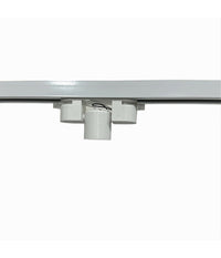 Portalampada Per Binario Monofase Connettore Lampadine E27 Adattatore Pista-e27  Bianco       